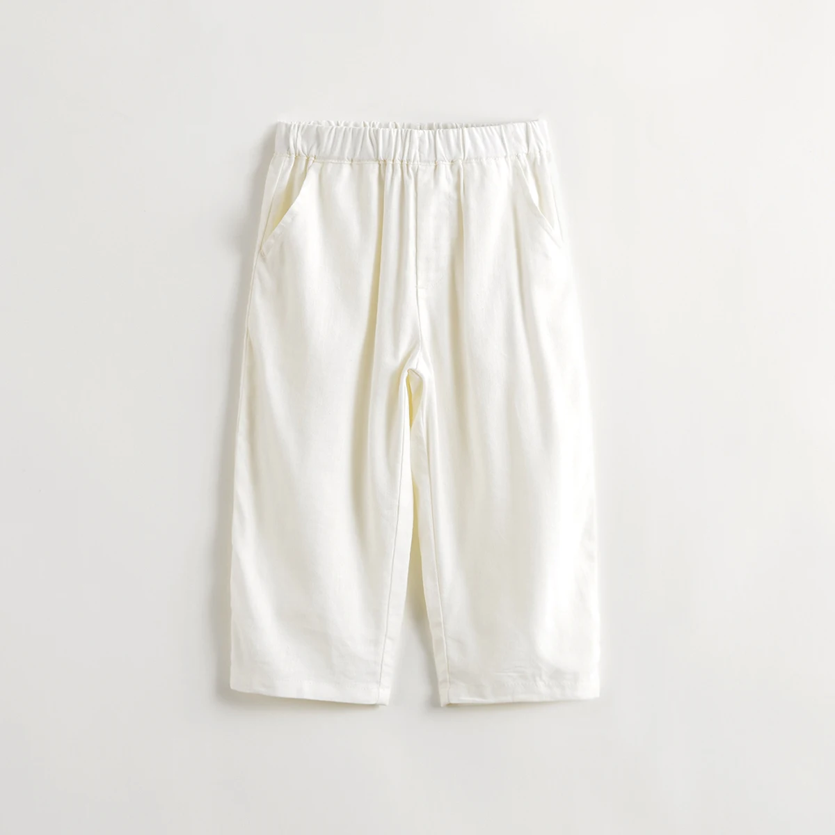 

MARC&JANIE Girls Loose Cool Linen Turnip Pants Children's Pants Casual Pants for Spring & Summer 240203