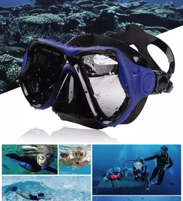 Diving goggles Myopia mask Equipment set Snorkeling waterproof full dry semi-dry breathing tube swimming goggles