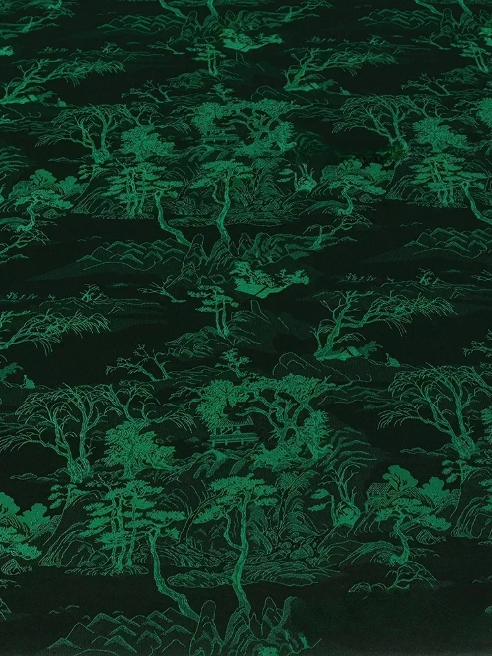 

Жаккардовая зеленая ткань с имитацией уксусной кислоты для юбки Cheongsam, мягкая устойчивая к морщинам ткань «сделай сам», Sewina по метрам