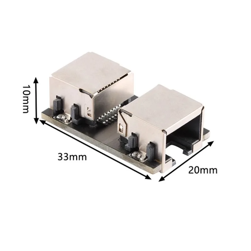 Разъем-удлинитель сетевого кабеля адаптера RJ45, модуль гигабитного кабеля-адаптера с кристаллической головкой, док-станция