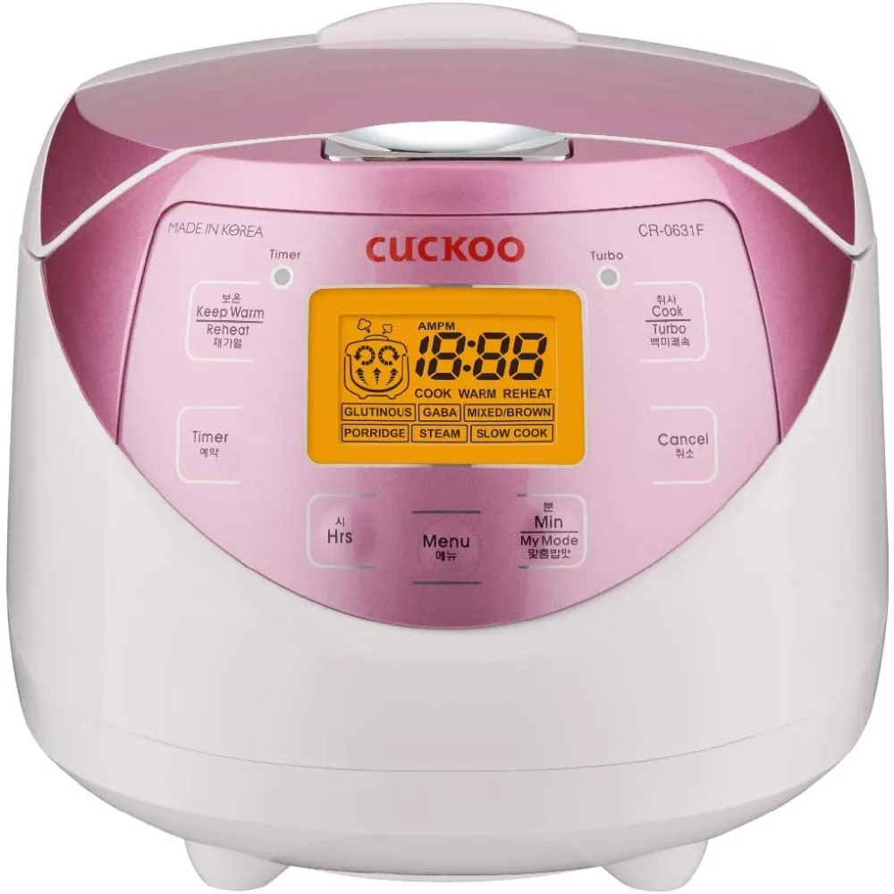 

CR-0631F 6-Cup (Uncooked) / 12-Cup (Cooked) Micom Rice Cooker with Nonstick Inner Pot, 7 Menu Modes