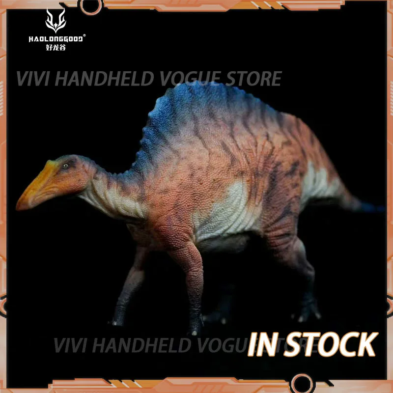 

В наличии HaoLongGood Valley of the Dragons Ouranosaurus 1/35, модель динозавра Юрского периода, фигурка для мальчиков, подарок, игрушка с орнаментом из ПВХ