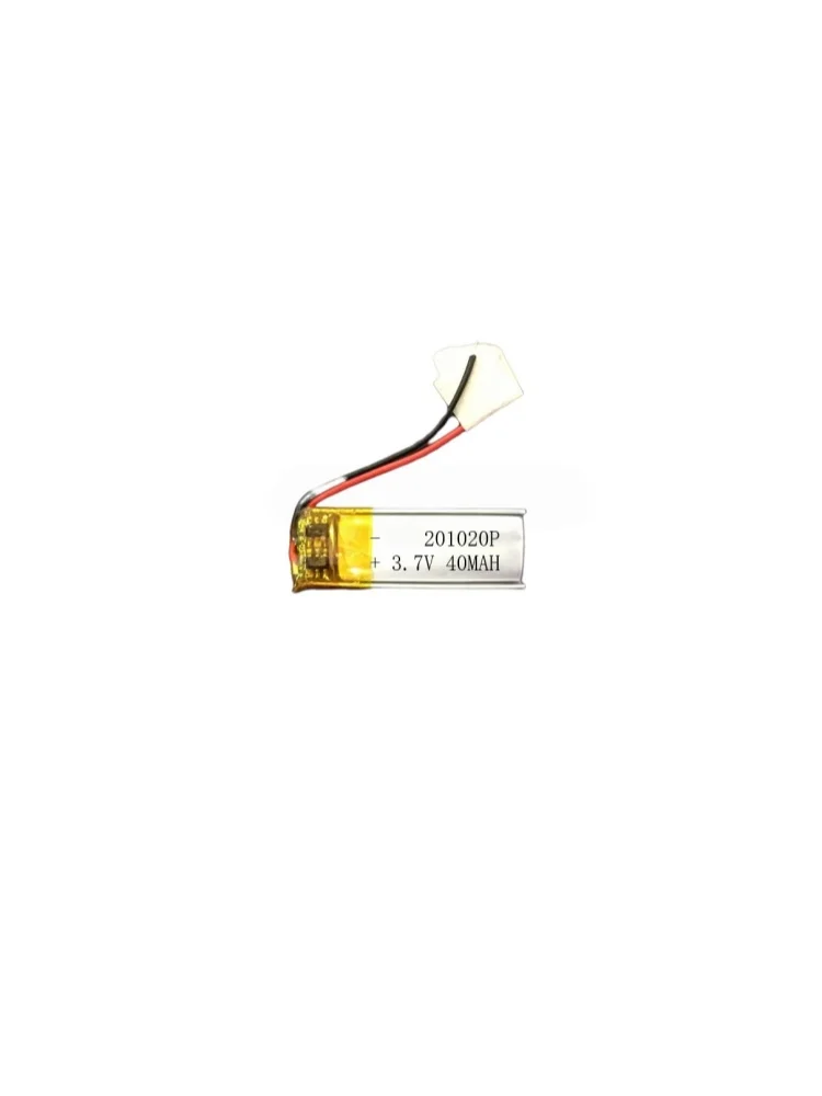 3.7V 40mAh Lithium Polymer Battery 201020P Curved Ultra Thin Li-Po Cell for Slim Bluetooth Earbuds