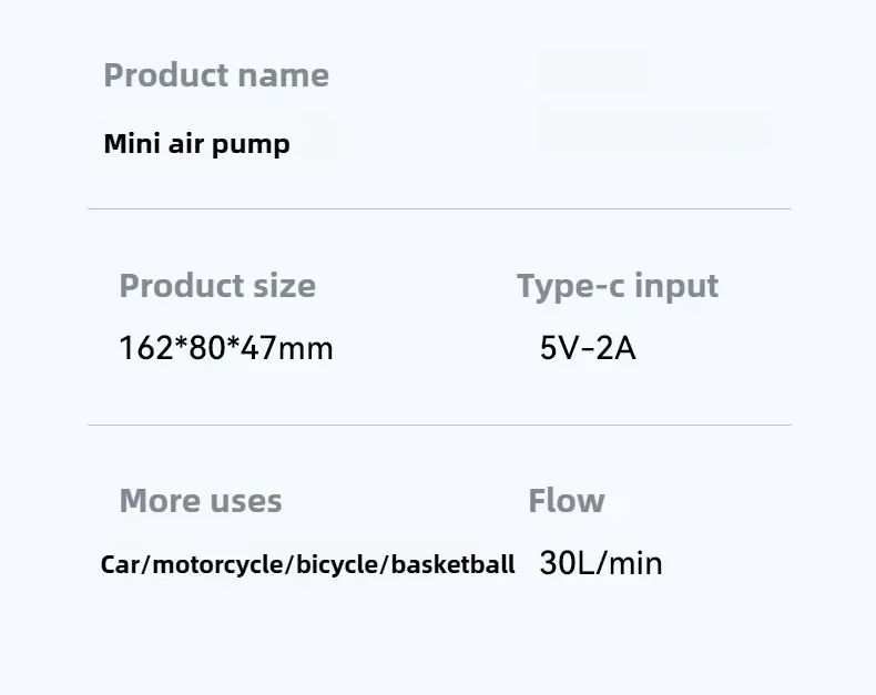 Kabelloser Autoreifenfüller 150PSI Tragbarer Wiederaufladbarer Elektrischer Luftkompressor Handluftpumpe für Fahrzeuge, Motorräder, Fahrräder & Sportbälle – Detail 12