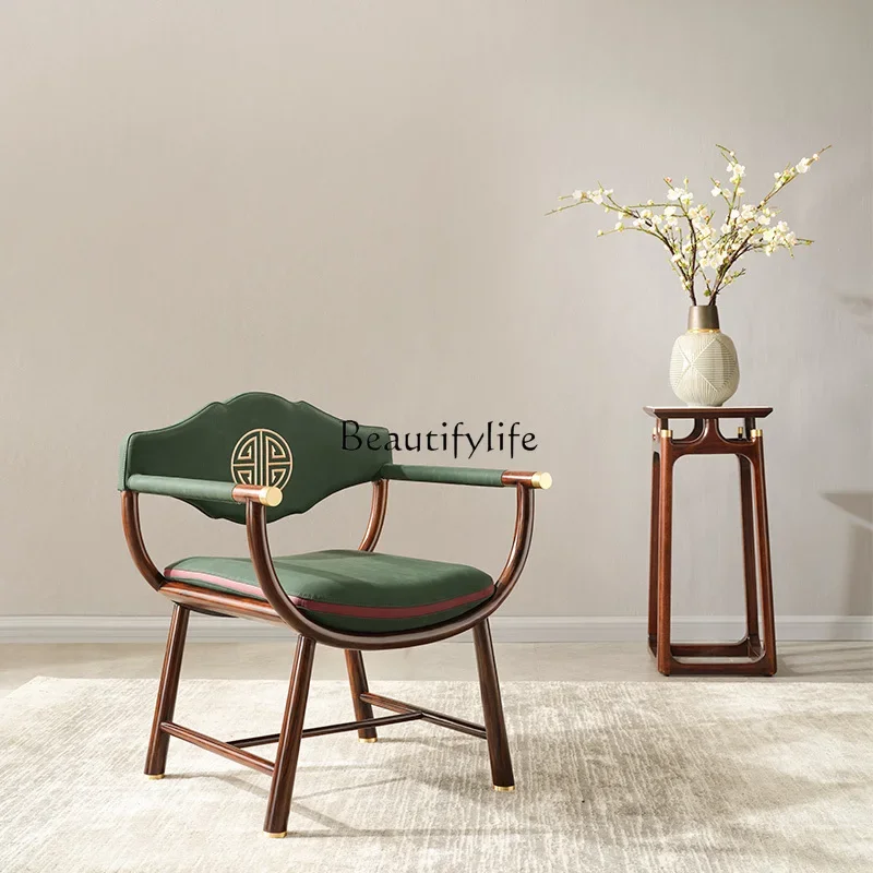 Light luxury new Chinese ebony master chair for tea, solid wood leisure chair Ming-style study