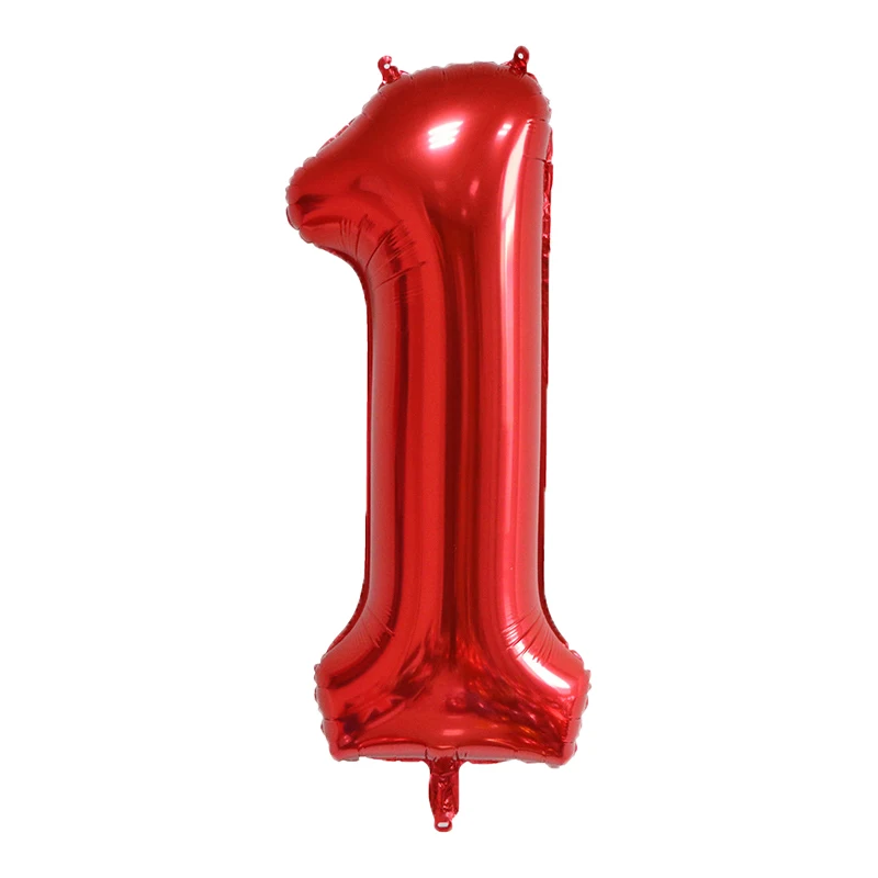 40 Zoll Große Rote Zahlen-Folienballons 0 1 2 3 4 5 6 7 8 9 Jahre Alt Geburtstagsfeier Festival Hochzeitsfeier Dekorationsballon – Detail 2