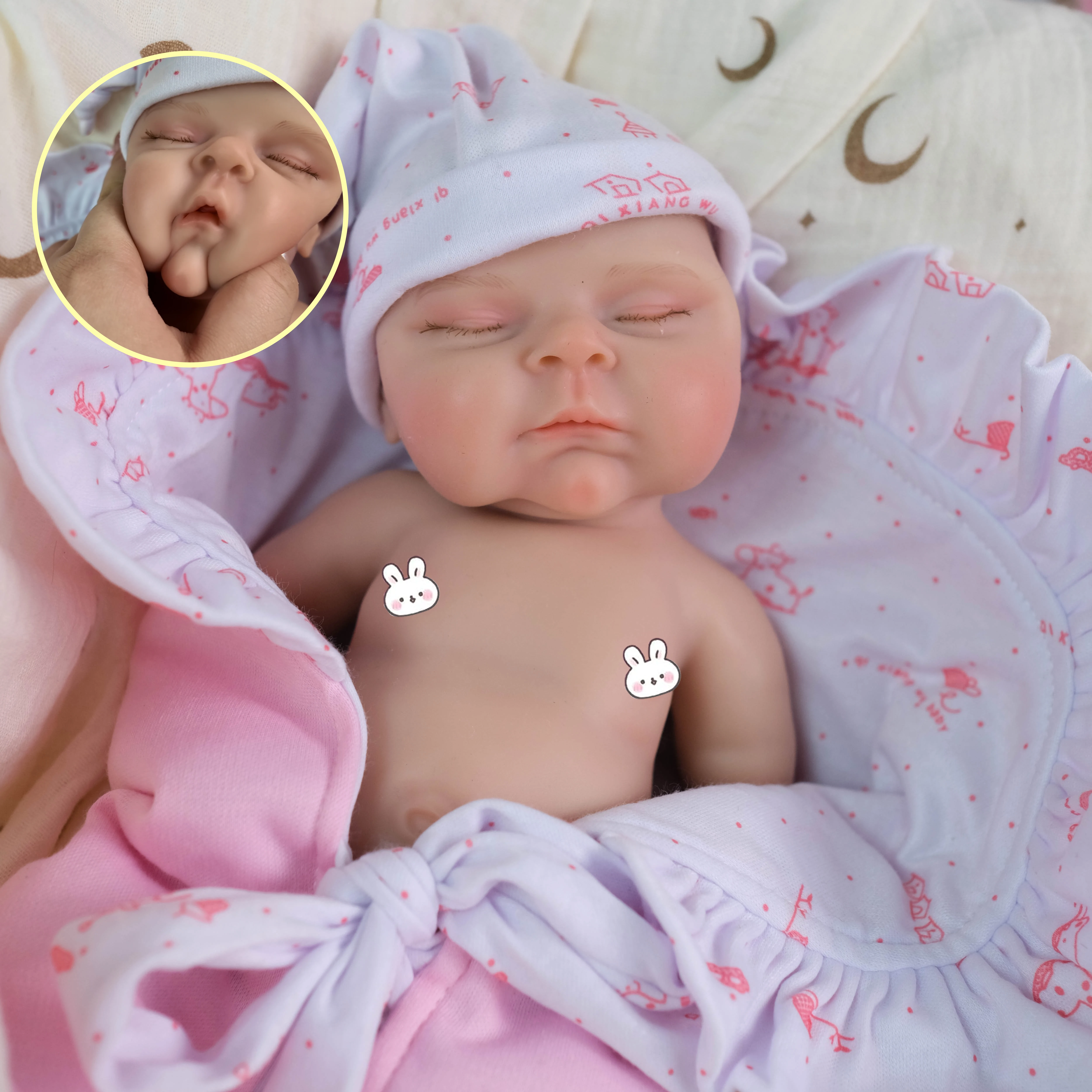 NPK – bouche en Silicone élastique Super doux de 12 pouces, peut ouvrir la poupée de collection de fille pêche solide