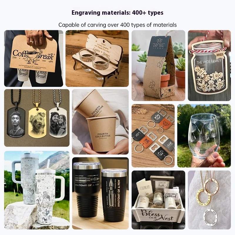 DJ6Pro Laser Engraver, Small Fully Automatic Cutting and Marking Machine, Desktop Laser Engraving Machine