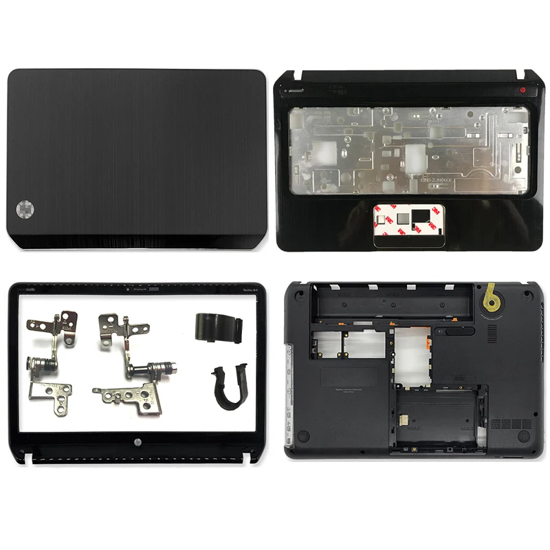 

For HP Envy Pavilion DV4 DV4-5000 Laptop LCD Back Cover Front bezel Hinges Palmrest Bottom Case 676643-001 676641-001 700547-001