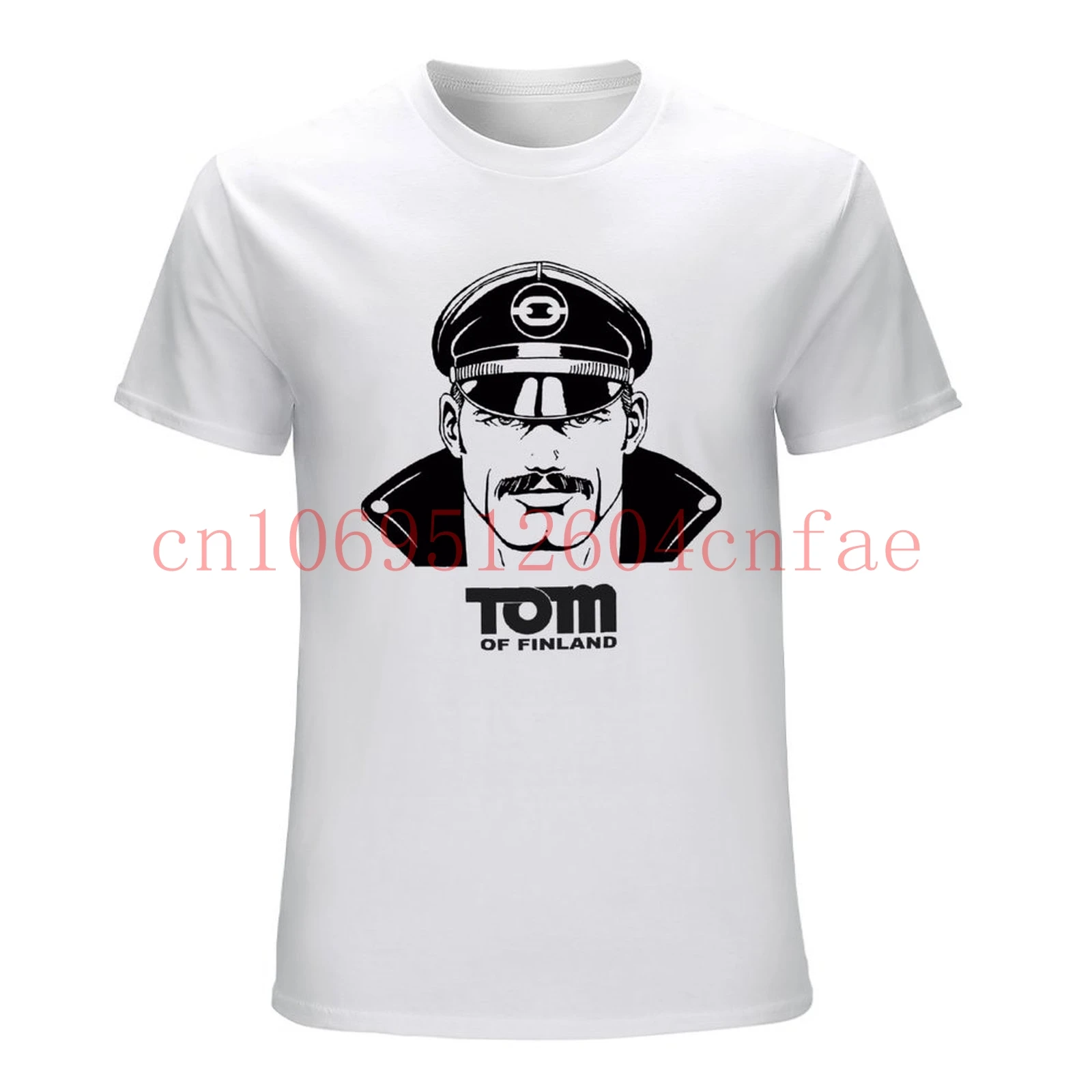 TOM OF FINLAND Leather Dude T-shirt (Biker Leatherman Leather pants Tee)