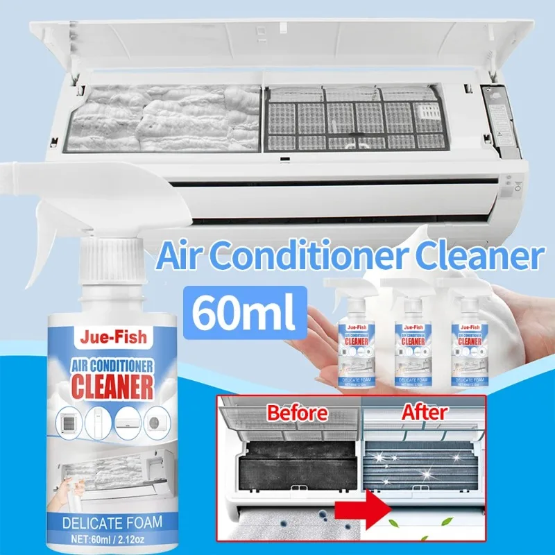 Air Conditioner Cleaner Stain Remover Strong Air Conditioner Foam Coil Cleaner No Rinse Evaporator Cleaning Tool