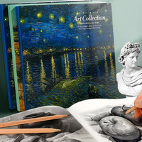 80 Sheets Art Sketchbook 80 GSM Thickened Drawing Pad Oil Painting Cover Design for Hand-Drawn Sketches Students Art Enthusiasts