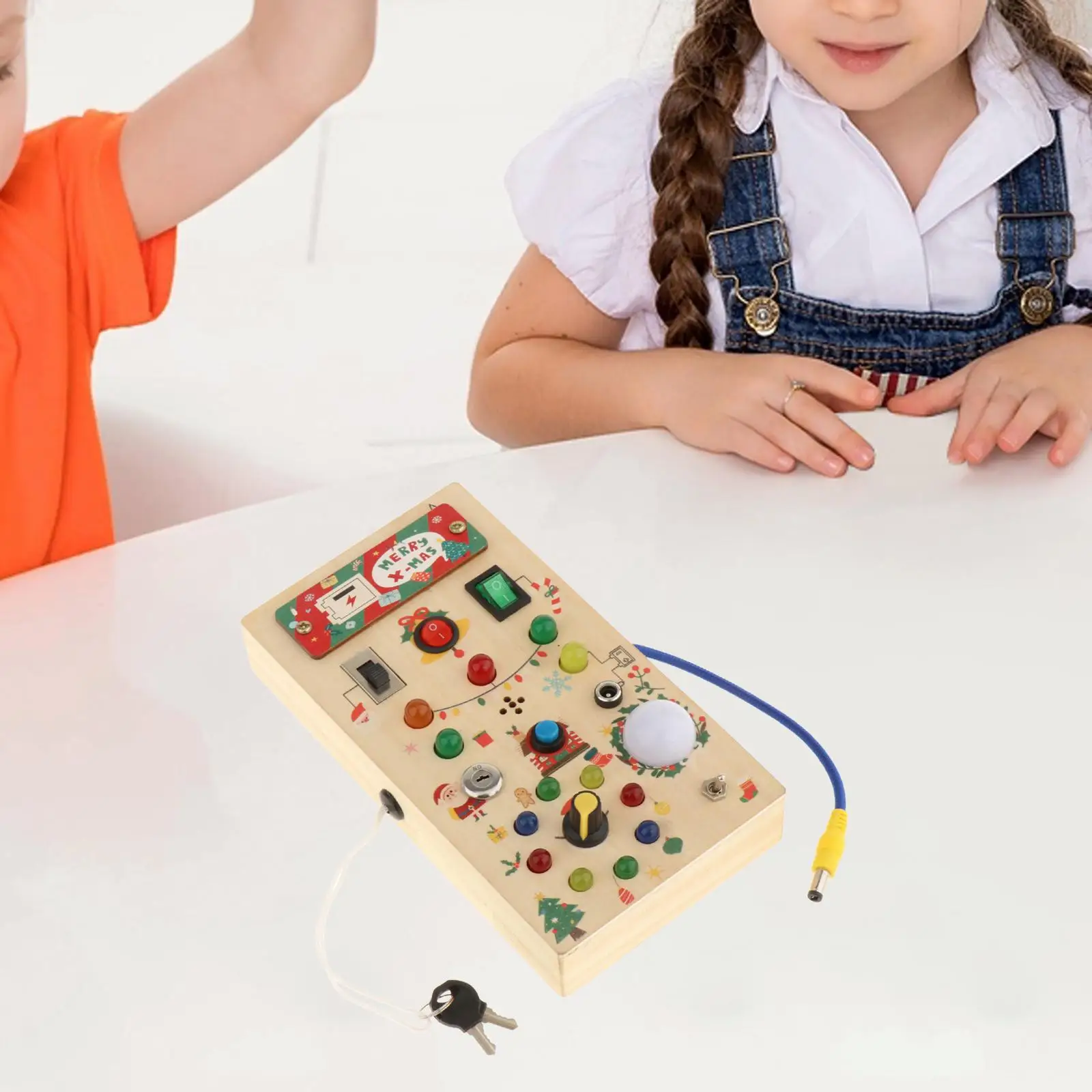 LED Busy Board Świąteczne zabawki podróżne dla przedszkolaków