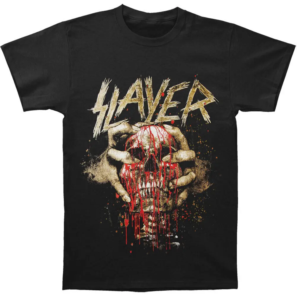 Men's Slayer Skull Clench T-shirt Large Black