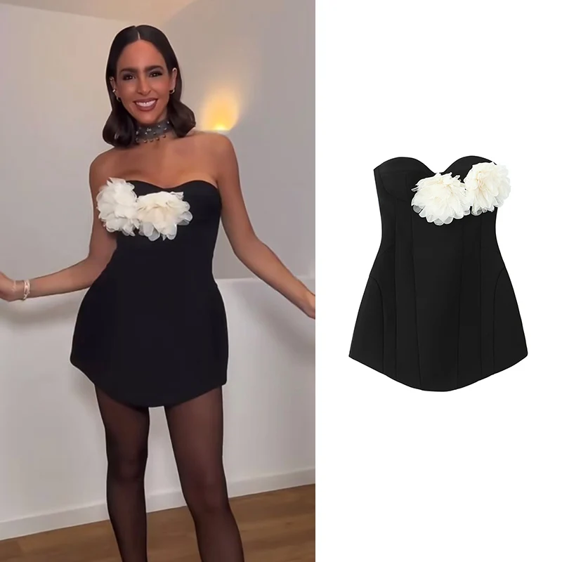 Новые весенние женские платья-топ 2026, модное тонкое платье с цветочным декором, элегантное женское праздничное платье, шикарное праздничное короткое молодежное платье