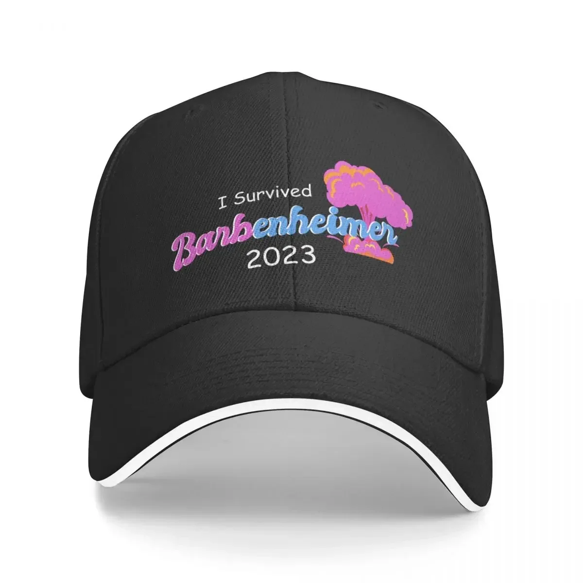 

I Survived Barbenheimer 2023 Baseball Cap Visor Hat Luxury Brand Vintage birthday Women's Beach Visor Men's