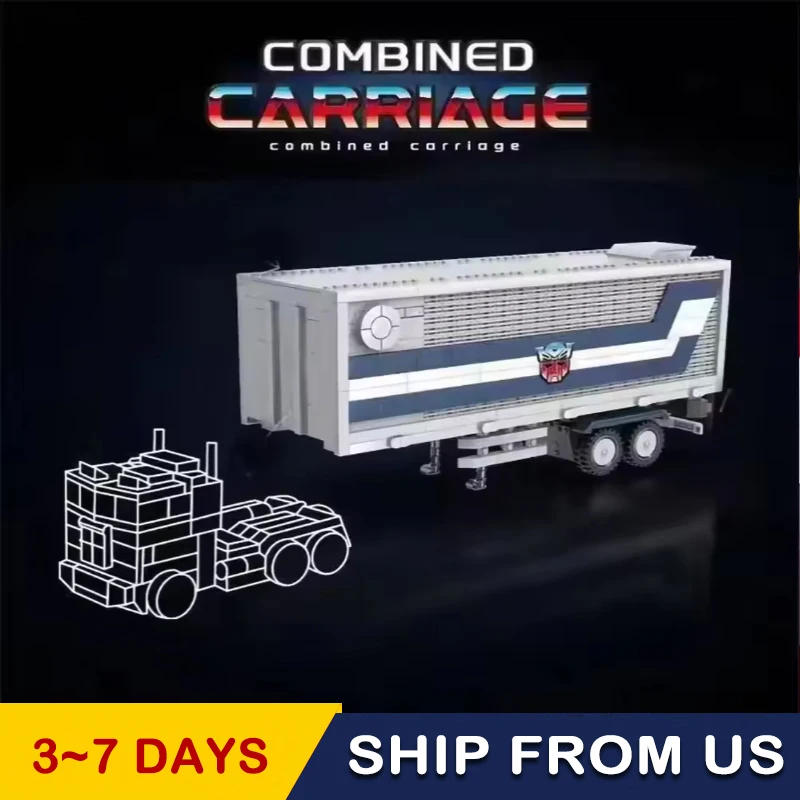 

In stock 1766 PCS Compatible Optimus Truck Combined Carriage Building Block Model Educational Brick Toys Christmas Gift