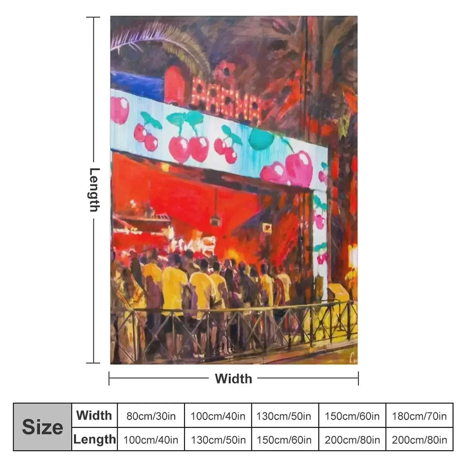 Pacha Nightclub, Ibiza Throw Blanket couch cozy soft plush fuzzy picnic outdoor blanket