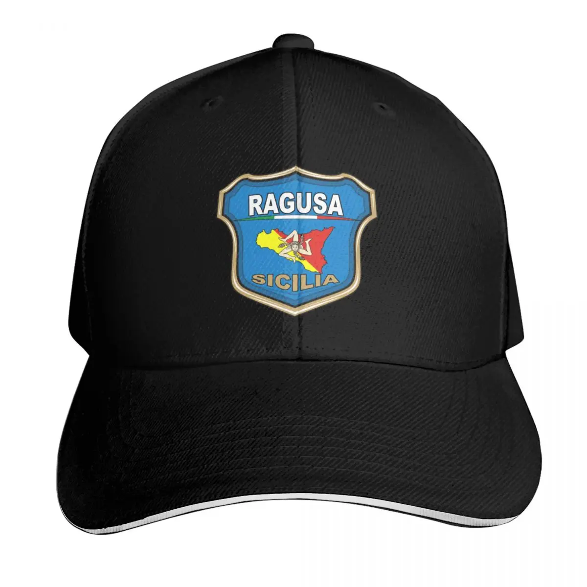 Gorra de béisbol con escudo de Ragusa Sicilia, gorra con cierre trasero, sombrero de lujo para hombre, sombrero para salir a la playa, sombrero para el sol para niñas y hombres