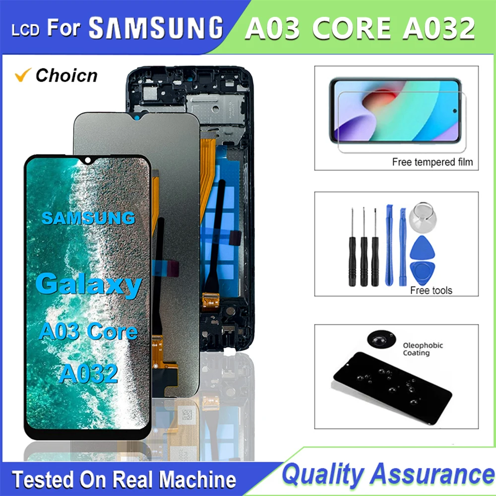 Pantalla táctil LCD de 6,5 pulgadas para Samsung Galaxy A03 Core, montaje de digitalizador, piezas reemplazables para Samsung A03 LCD SM-A032 SM-A032F LCD