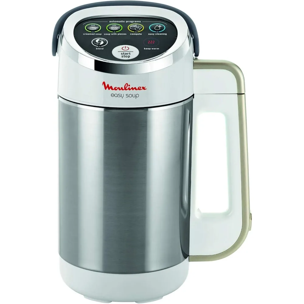 Moulinex Easy Soup - Batidora eléctrica con 5 programas automáticos, doble pared, capacidad 1,2 L, batidora sopa aterciopelada p