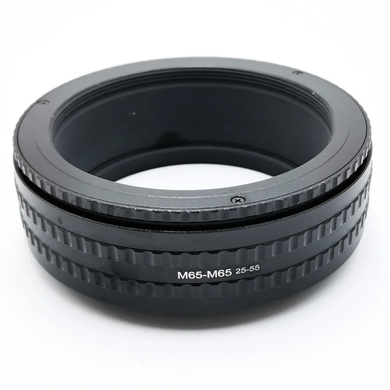【Venta caliente】para lente de cámara Compatible 25-55 M65 a M65 montaje Macro tubo de extensión adaptador de anillo helicoidal de enfoque 25Mm-55Mm