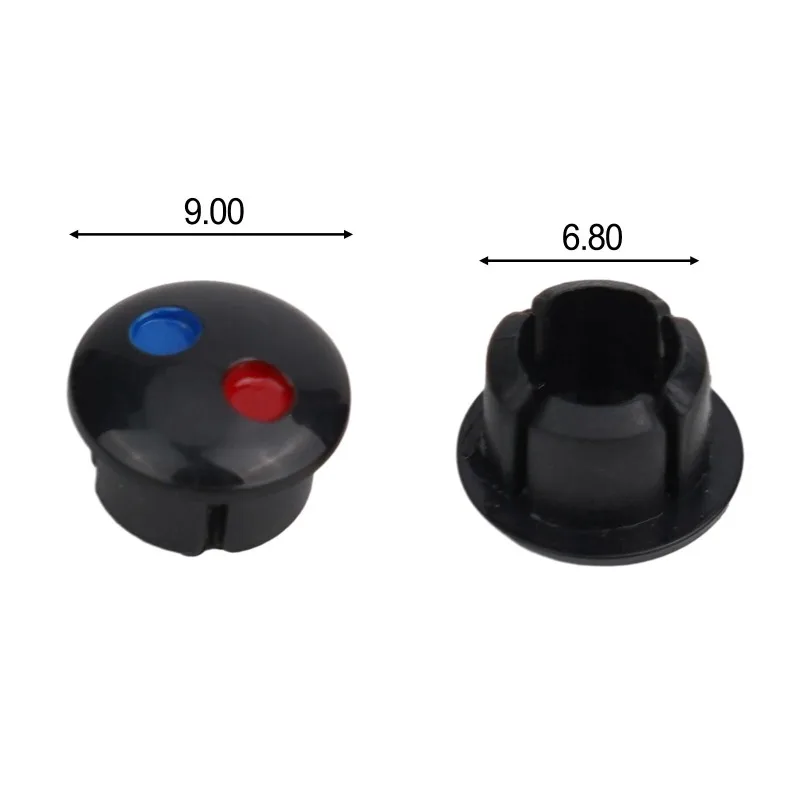 10/20pcs Faucet Hot Cold Water Sign Mixer Tap Indicate Tap Handle Water Sign Label Decoration Cover For Kitchen Bathroom Handles