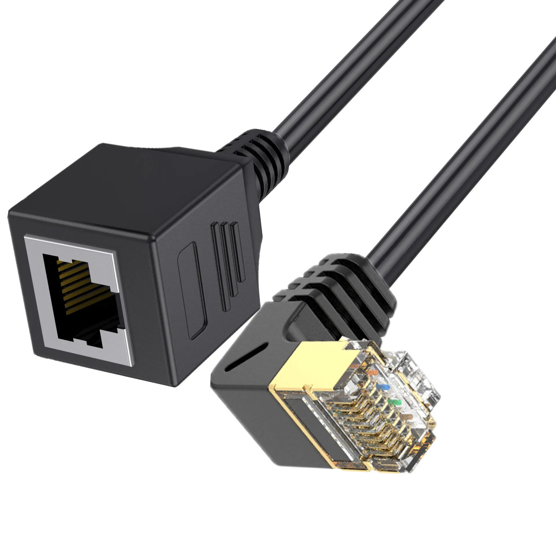 40Gbps Cat 8 Ethernet Extension Cable RJ45 Male To Female RJ 45 Ethernet Network Cord Adapter for PC Cat8 Extender Cable 0.3m 1m