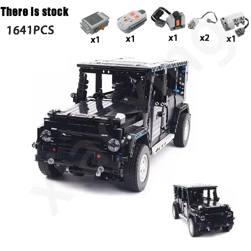 42110 Same Model MOC-2425 RC Electric 1628 Parts Off-road Mountain Climbing Big Muscle Car Building Block Model Kids Toy Gift