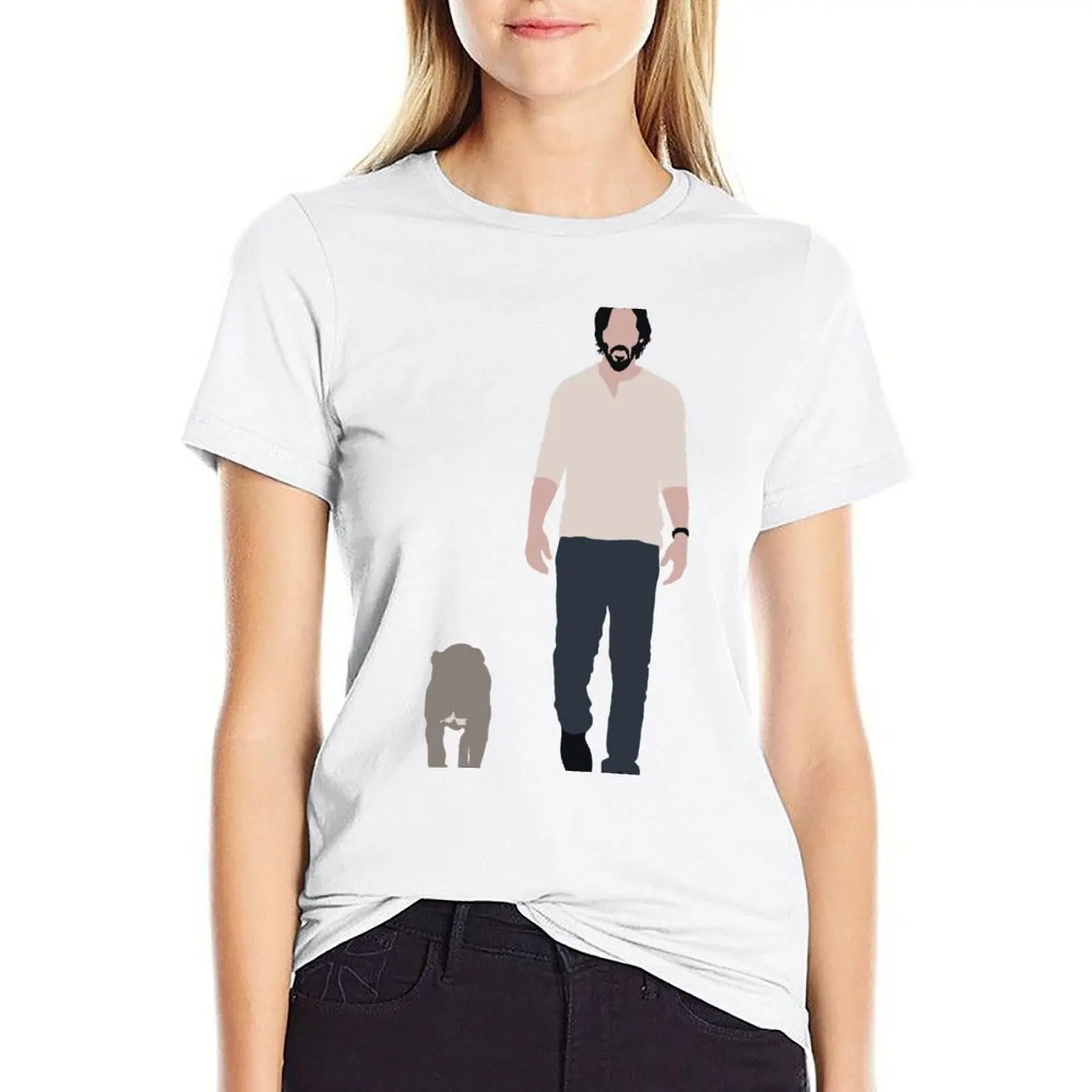 

John Wick and his dog T-shirt Female clothing cute clothes woman t shirt