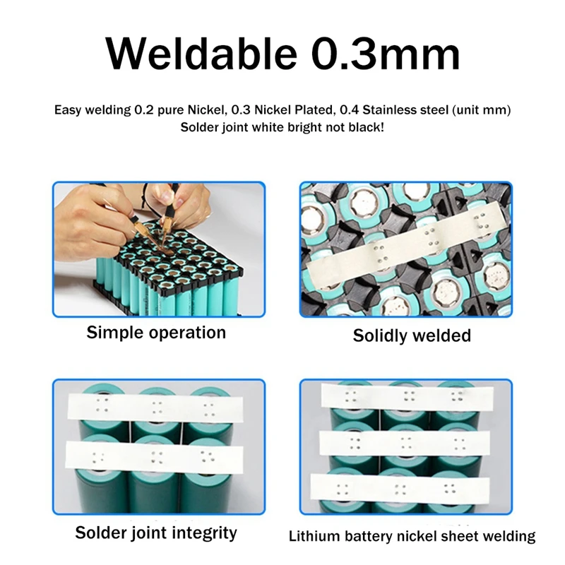 1Set Spot Welder Portable Spot Welder Capacitor New 0.3Mm DIY Energy Storage Sheet US Plug