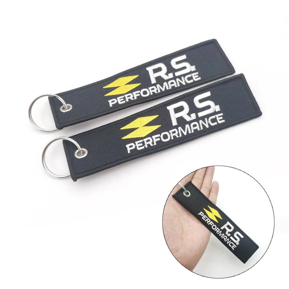 Car Keychain Nylon Key Ring Holder For RS Performance Renault Megane Clio Scenic Laguna Koleos Sandero Safrane Velsatis Talisman