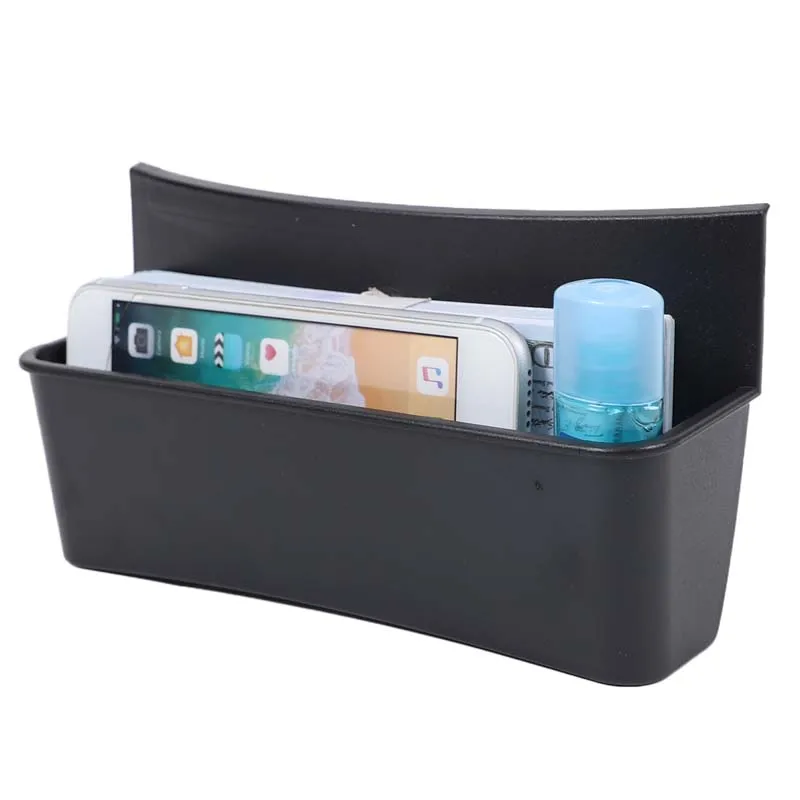 1 قطعة ABS الأسود لتويوتا تاكوما 2011-2015 سيارة التحكم المركزي درابزين صندوق الجبهة صندوق تخزين علبة الهاتف المحمول اكسسوارات السيارات #6