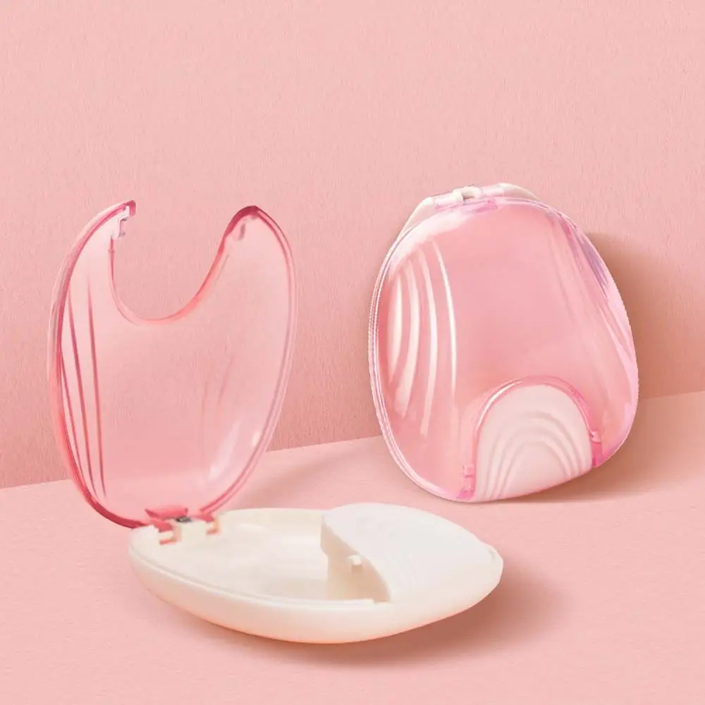 Container Press on box Invisible Braces Box False Teeth Cleaning Box Orthodontic Dental Retainer Box Denture Storage Container