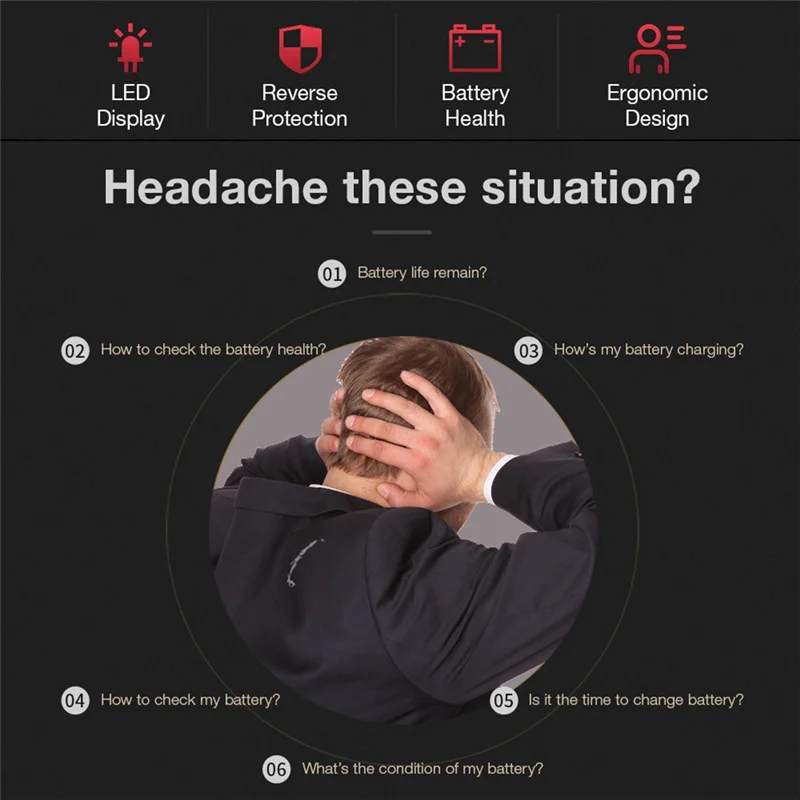 

T99C-Automotive Battery Checker Analyzer Car Alternator Tester Battery Checker Analyzer To Check Alternator Battery Charging Sys