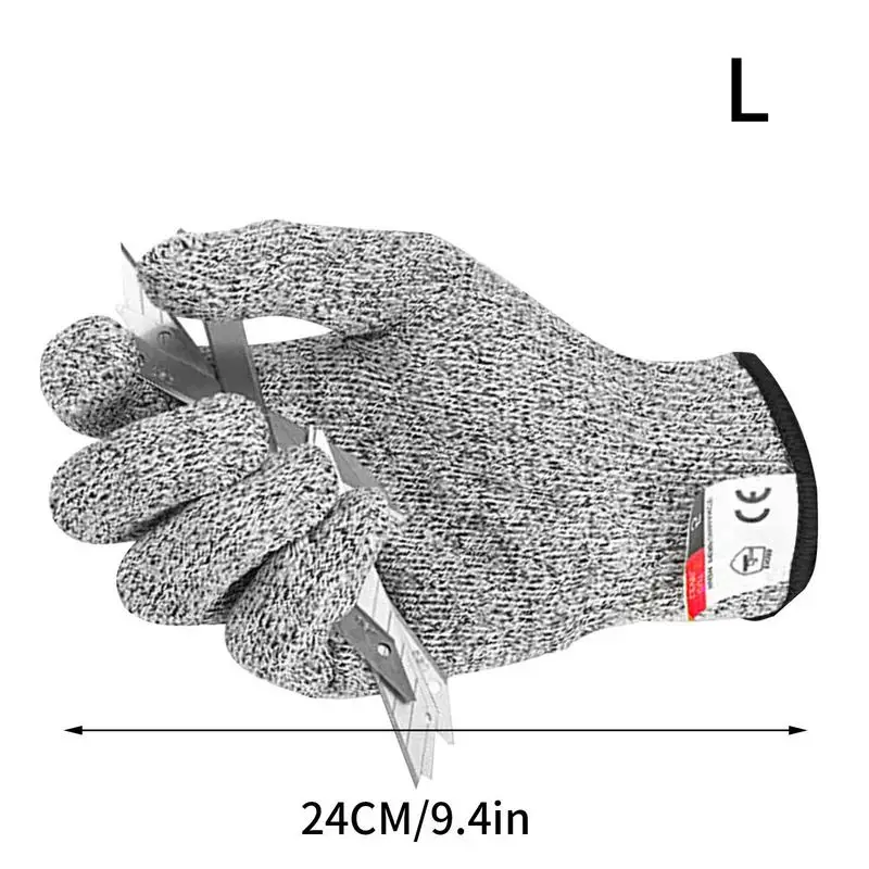 Gants de sécurité de travail de niveau 5, anti-coupure, anti-rayures, anti-coupure de verre, haute résistance, industrie, cuisine, jardinage