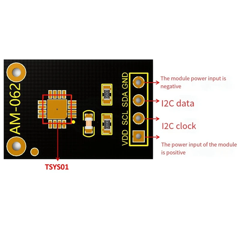 TSYS01 I2C Interface Digital Temperature Sensor Module Multifunction Portable Accessories Parts