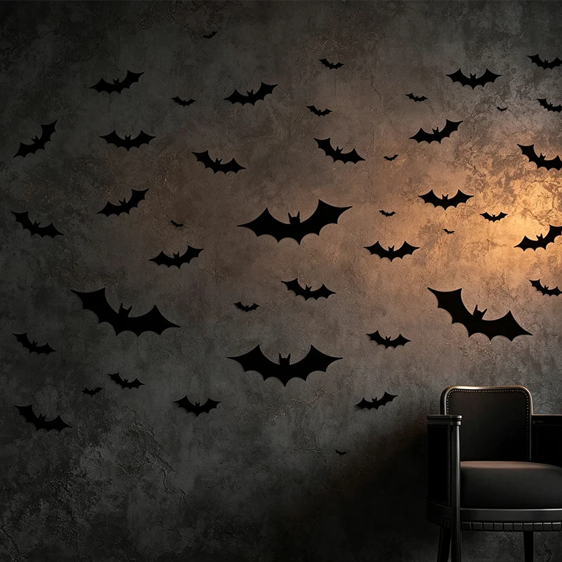 Bat Wall Stickers Home Decoration For Children's Room Living Room Porch Art Decals Waterpoof Peel & Stick Vinly Wallpaper 20Pcs