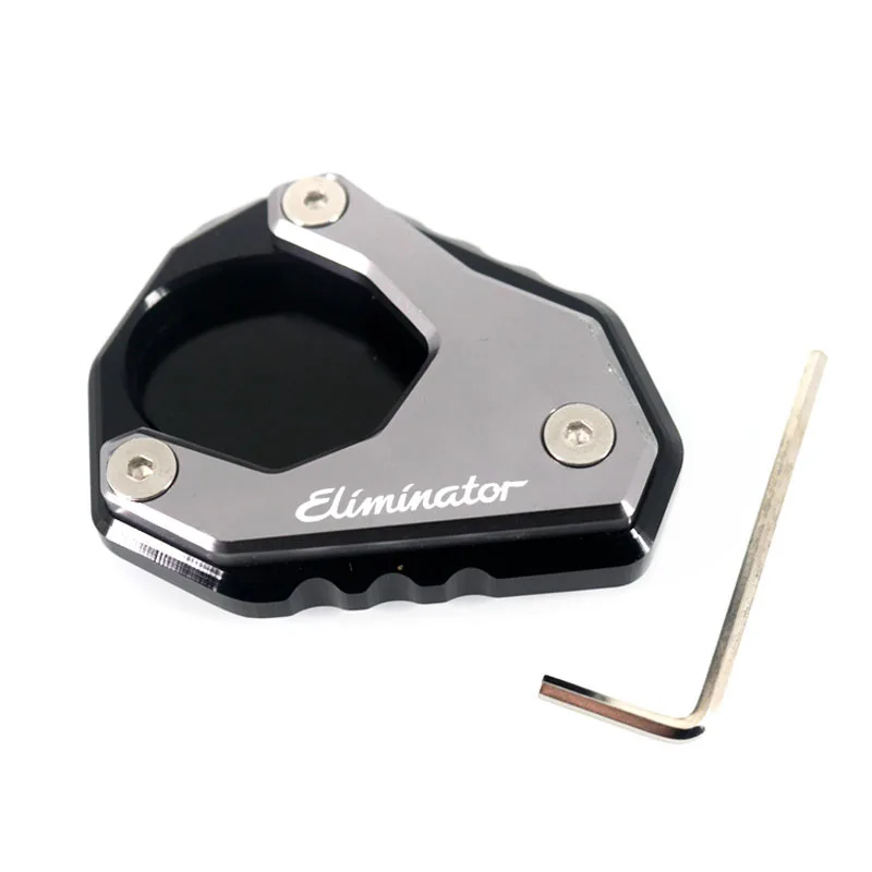 Motorcycle CNC Kickstand Foot Side Stand Extension Pad Support Plate Enlarge For Eliminator 500 2024 2025