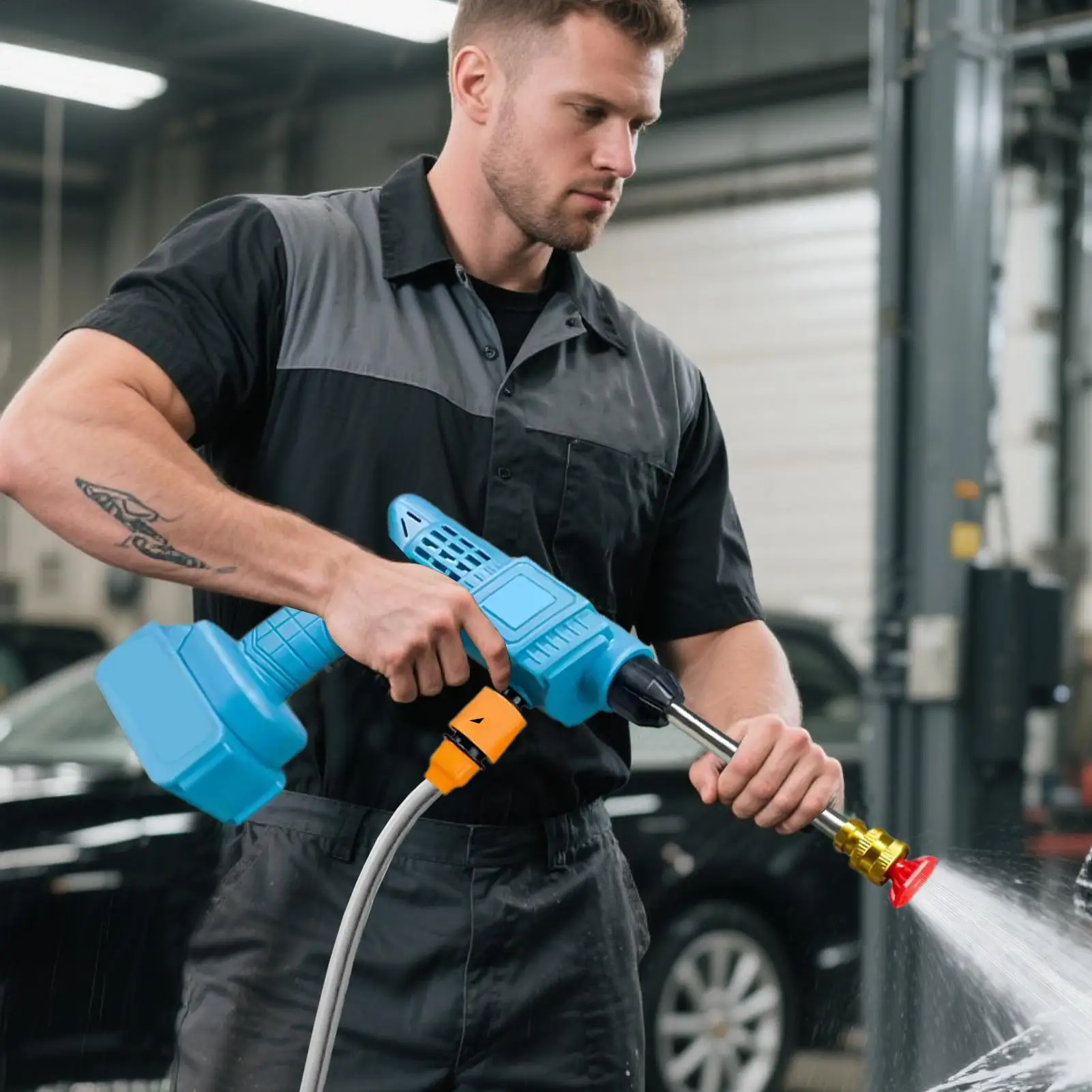 

Cordless Car High Pressure Washer 5 Mode Handheld Sprayer Pressure Boosting Multifunctional Efficient Shower Washer Wand