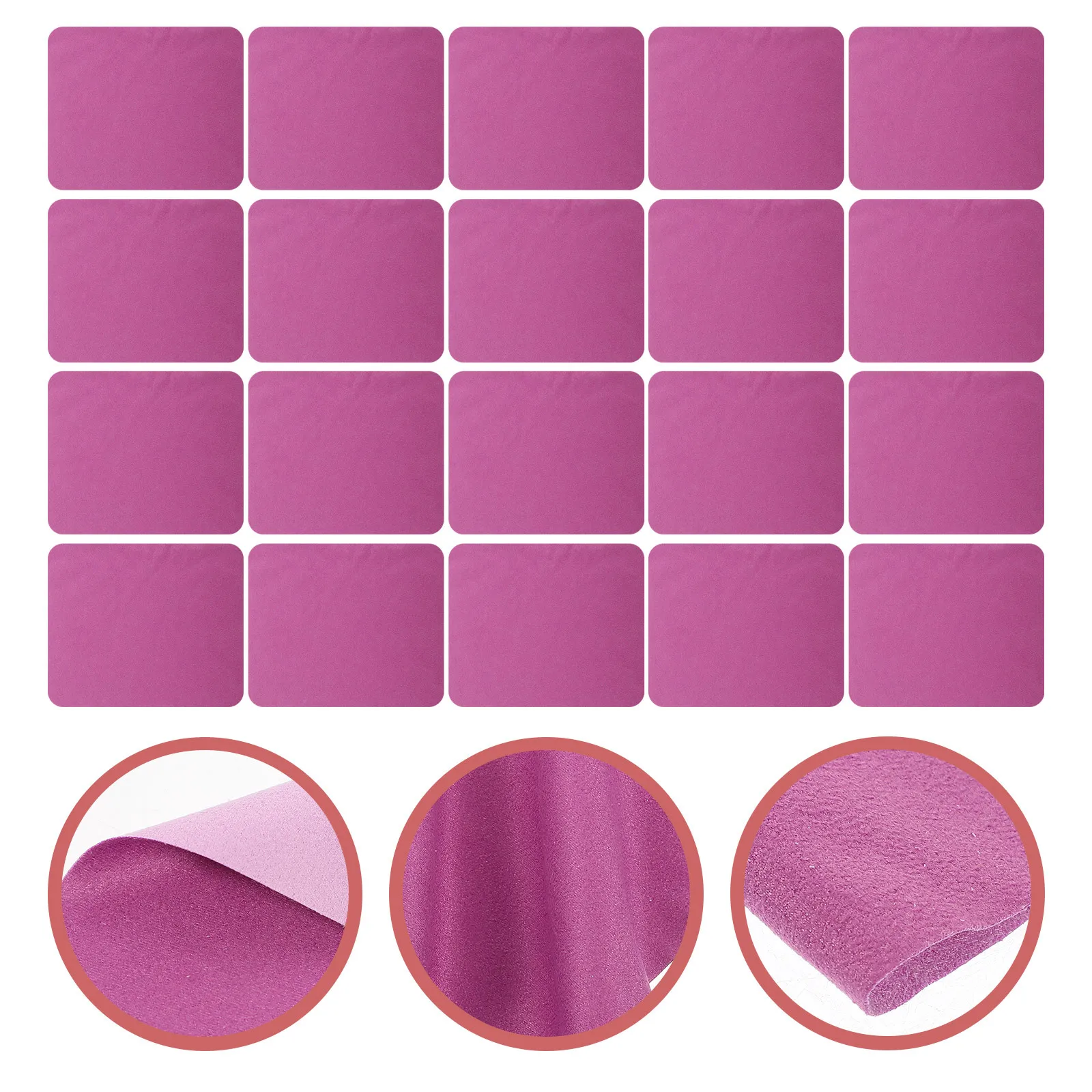 

20Pcs Eyeglasses Cleaning Cloth Microfiber Soft Wipes for Screens Lens Camera Phone Tablet Musical Instruments Durable Reusable