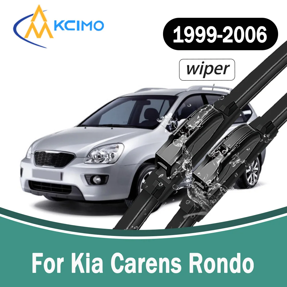 

All-Weather Front Windscreen Wiper Blades For Kia Carens Rondo 1999-2006 High Quality Car Windshield Replacement Part 2Pcs