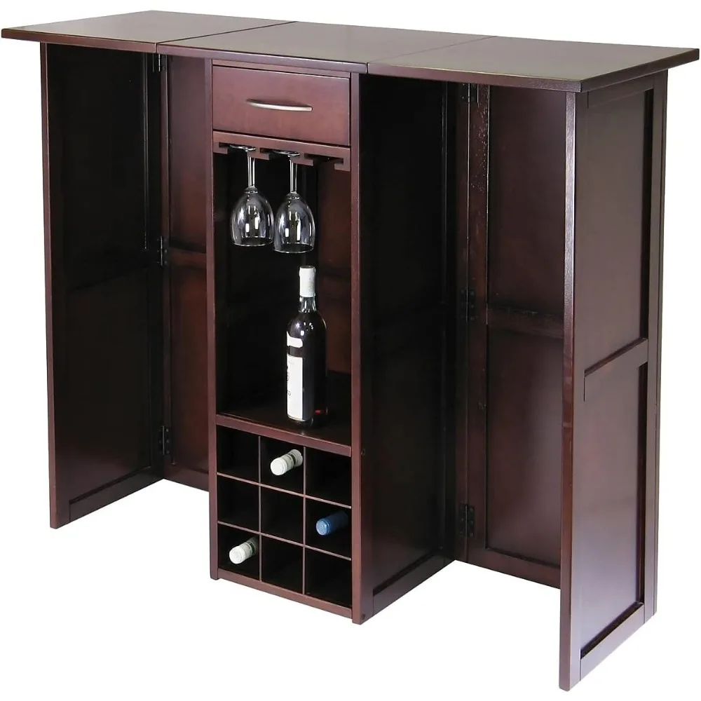 

Newport 40.16 x 50 x 17.87-Inch Wood Expandable Counter Wine Bar, Antique Walnut (94350)