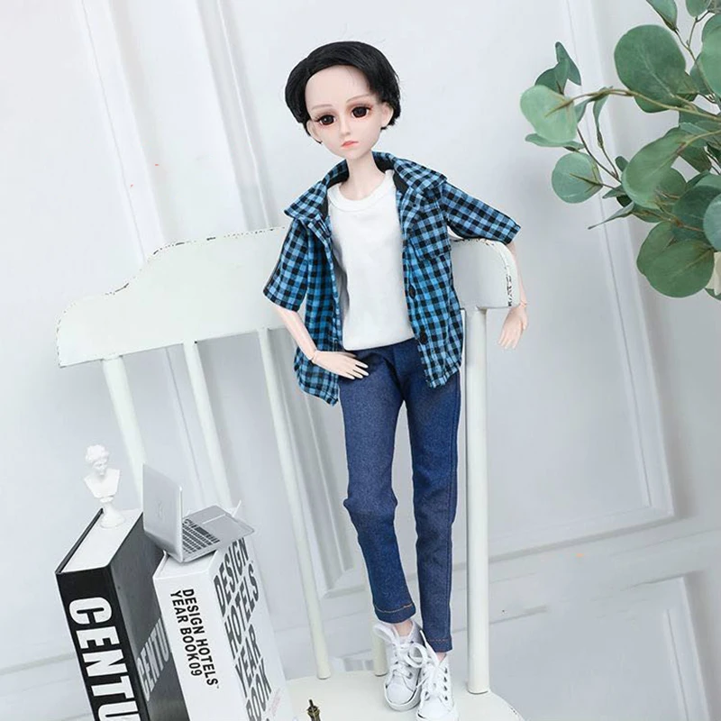 60cm Fahion Handsome Male Bjd Doll Clothes Suit Dress Up Doll Clothes No Doll