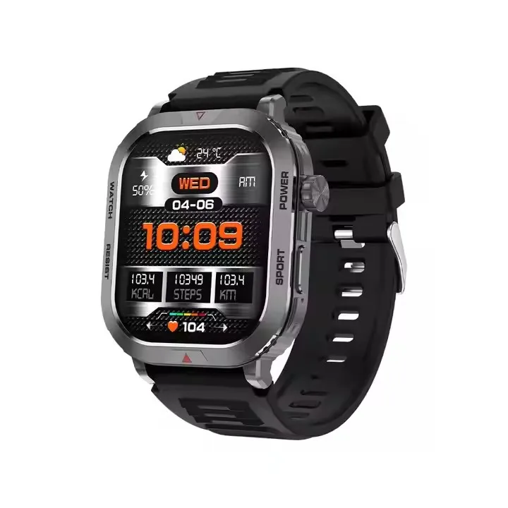 جديد ZW66 Reloj Inteligente 2024 TFT مقاوم للماء Smartwatches معدل ضربات القلب مراقبة الأكسجين في الدم موضة ساعة ذكية