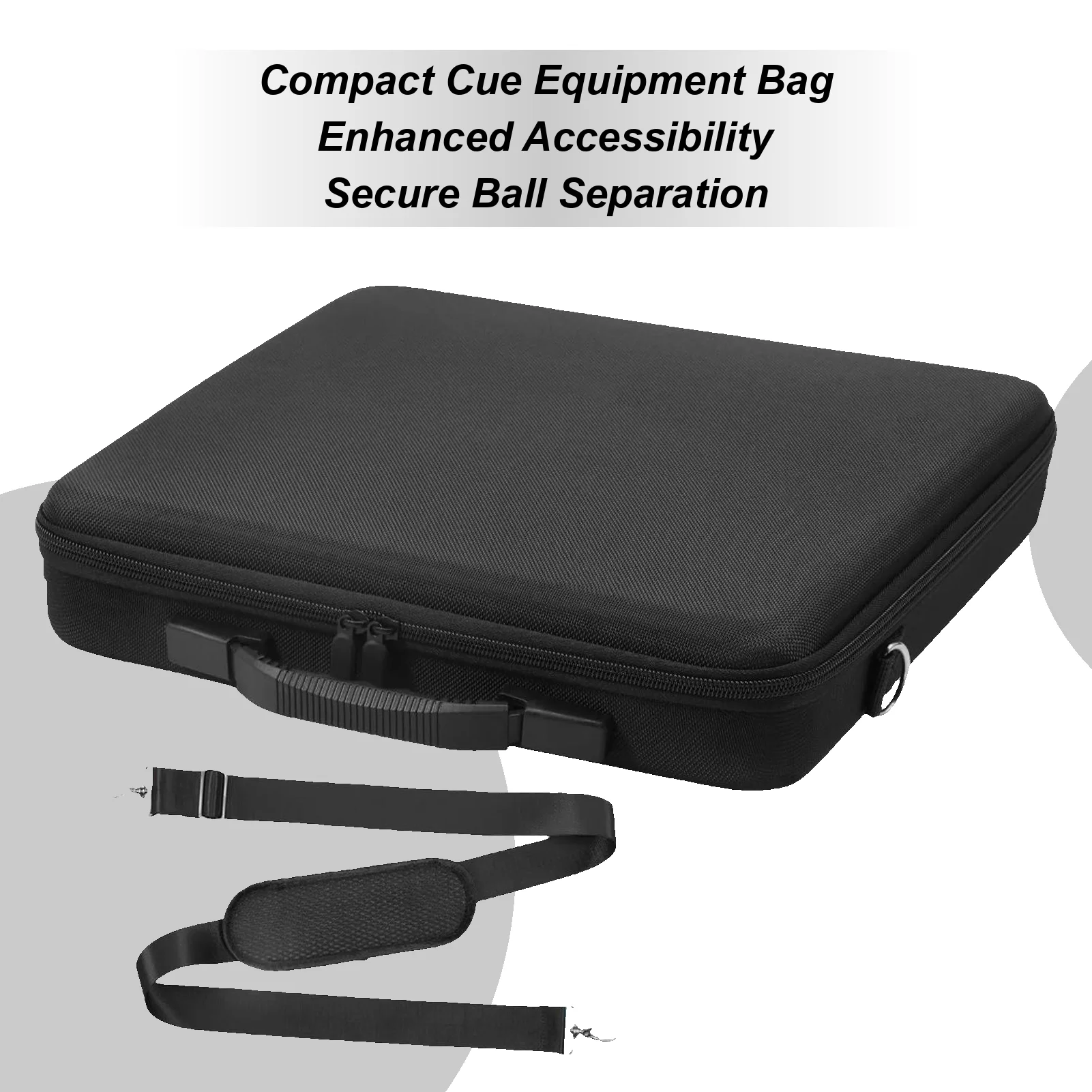 

Pool Ball Case Organizer With Shoulder Strap Billiard Ball Travel Storage Box For Clubs Home Tournaments Travel Training