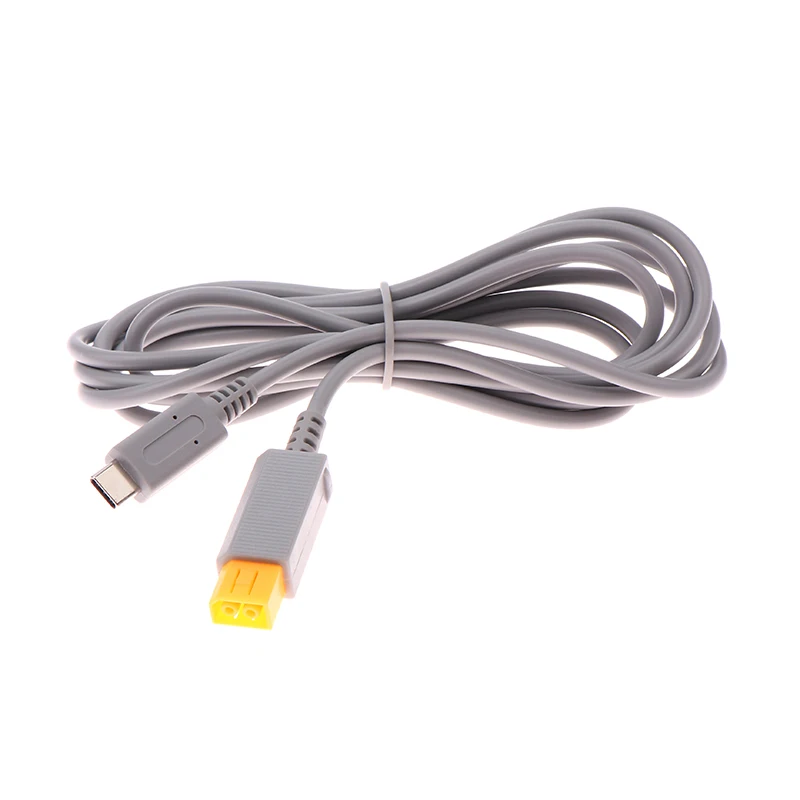 1Pcs 2M Grey Cable For WII For WII U Host PD Power Cable Charging Cable Cords Repair Accessories