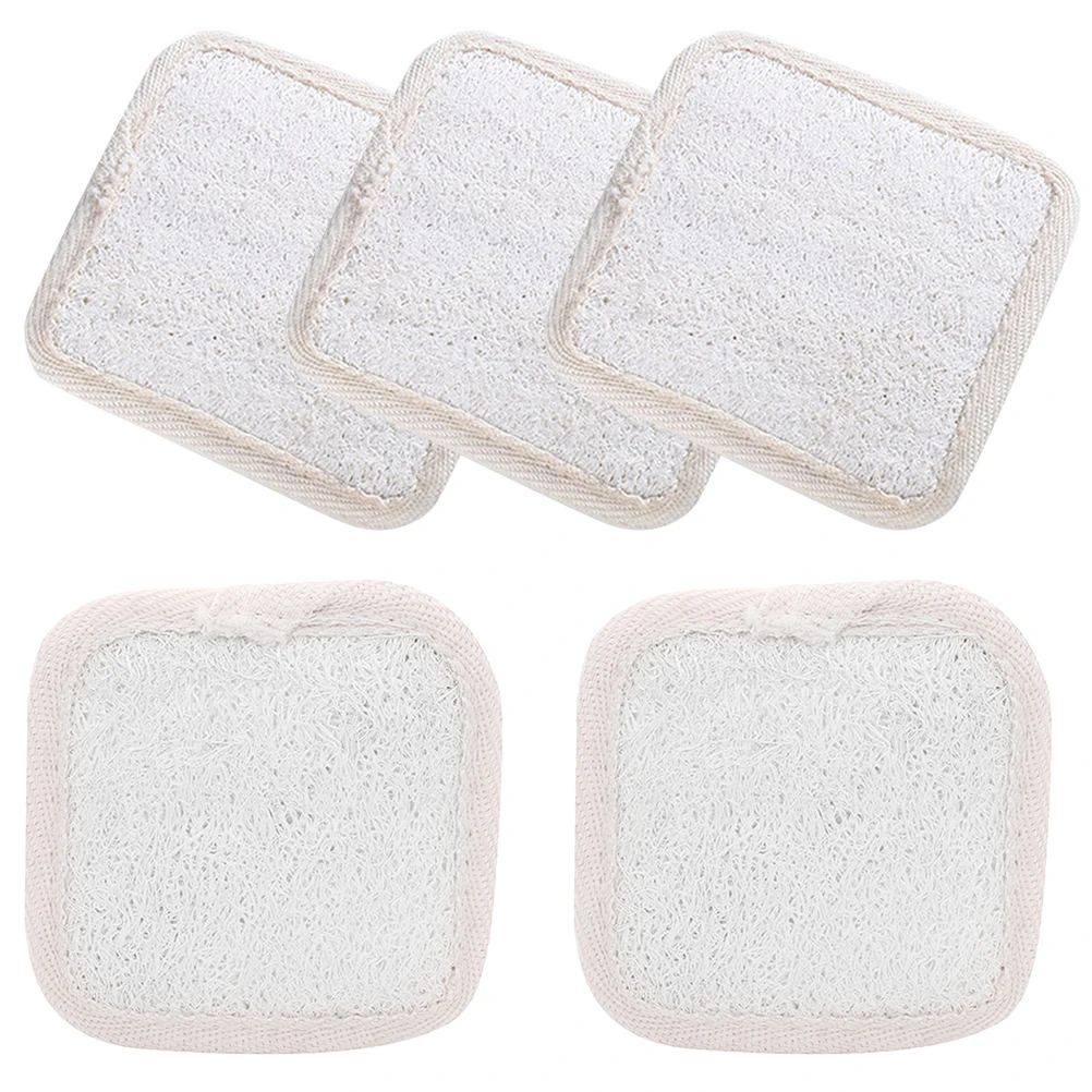 

5 Pcs Loofah Slices 8x8 Square Bath Loofah Sponges For Shower Shower Bath Sponge Body Scrubber Sponges Dead Skin Removal