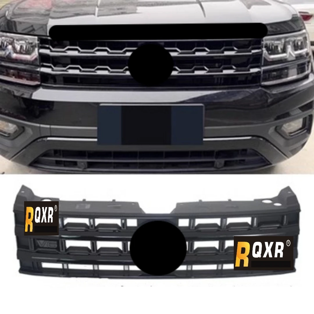 Body Kit Front Bumper Grill Mask Grid Radiator Grille Assembly For Volkswagen vw Teramont 2017 2018 2019 2020 modified V6 Style