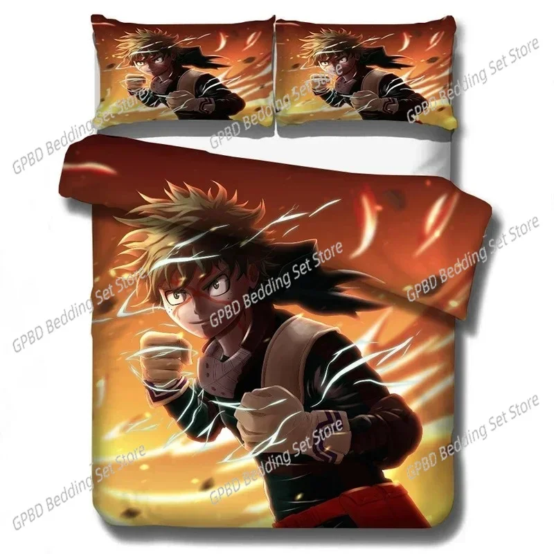 New My Hero Academia 3D NEW Duvet Cover Pillowcase Bedding Set Adult Boy Girl Bedroom Decoration Children Single Double Large